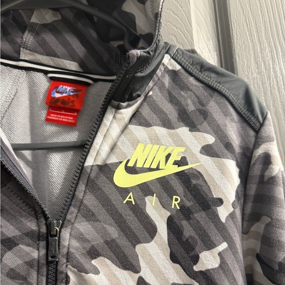 Nike youth full zippered hoodie jacket urban gray camo boys Large - Picture 3 of 12